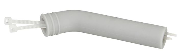 176658 Auspuffrohr Silikon 10mm 45° 